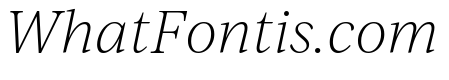 IvyJournal Thin Italic