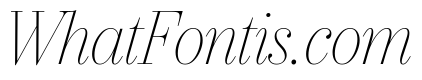 IvyBodoni Thin Italic
