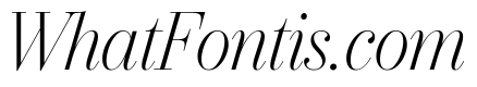 IvyBodoni Light Italic