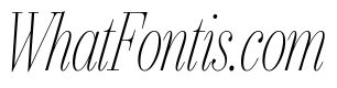 IvyBodoni Condensed Thin Italic