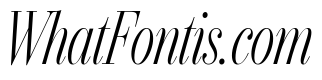 IvyBodoni Condensed Light Italic