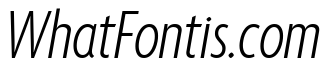 Agenda One Extra Condensed Light Italic
