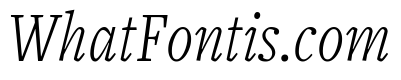 Freight Text Compressed Light Italic