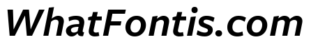 Freight Sans Semi Bold Italic