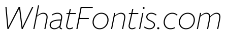 Freight Sans Extra Light Italic
