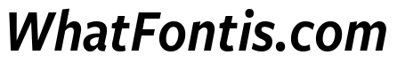 Freight Sans Condensed Semi Bold Italic