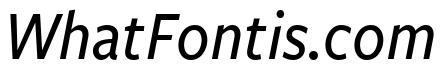 Freight Sans Condensed Medium Italic