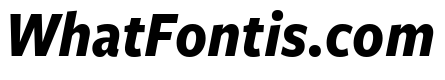 Freight Sans Condensed Bold Italic