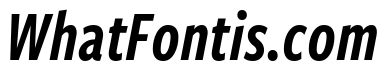 Freight Sans Compressed Semi Bold Italic
