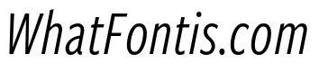 Freight Sans Compressed Book Italic