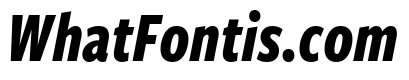 Freight Sans Compressed Bold Italic