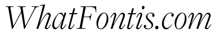 Freight Display Light Italic
