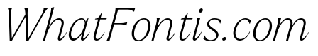 Larken Thin Italic