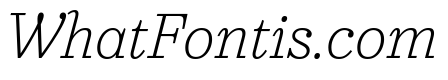 Urge Text Extra Light Italic