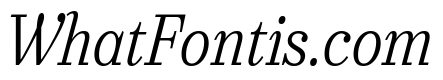 Urge Text Condensed Light Italic