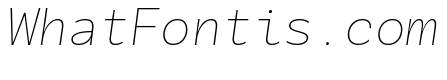 Galix Mono Ultra Light Italic