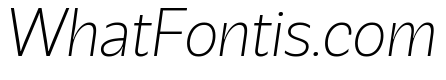 Galix Extra Light Italic