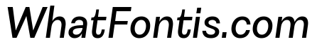 Astrid Grotesk Medium Italic