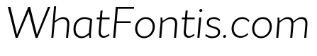Asterisk Sans Light Italic