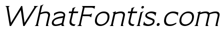 Limonata Extended Light Italic