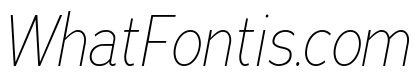 Adrianna Condensed Thin Italic