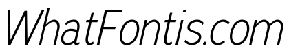 Adrianna Condensed Light Italic