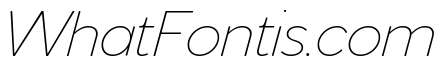 Venti Thin Italic