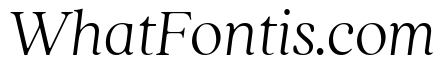 Quincy Thin Italic