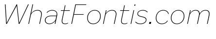Custom Sans Thin Italic