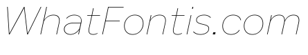 Custom Sans Hairline Italic