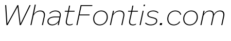 Custom Sans Extra Light Italic