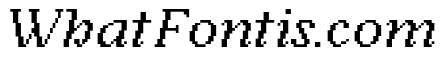 Argent Pixel Regular Italic