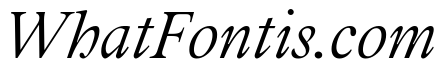 Addington Thin Italic