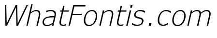 Verdana Pro Light Italic