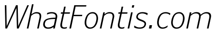 Verdana Pro Condensed Light Italic