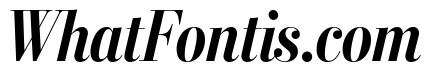 Stilson Display Condensed Bold Italic
