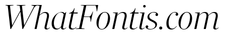 Richmond Display Ultra Light Italic