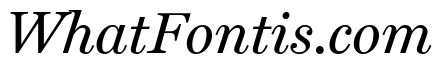 Miller Text Regular Italic