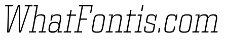 Egitto Condensed Extra Light Italic
