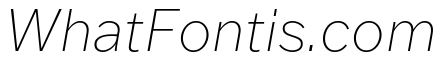 Franklin Gothic Thin Italic