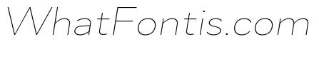 Skie Wide Thin Italic