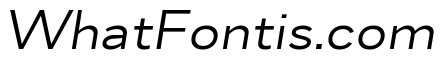 Skie Wide Regular Italic