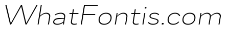 Skie Wide Extra Light Italic