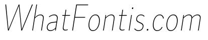 Skie Condensed Thin Italic