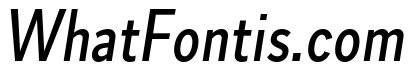 Skie Condensed Medium Italic