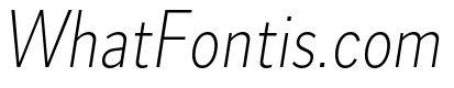 Skie Condensed Extra Light Italic