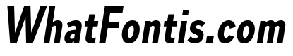 Skie Condensed Bold Italic
