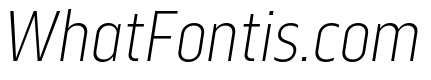 Serca Condensed Extra Light Italic