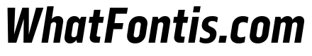 Serca Condensed Bold Italic