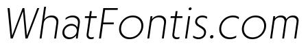 Otterco Extra Light Italic